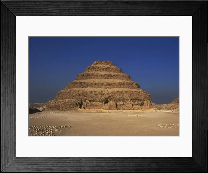Framed Print : Egypt. Saqqara necropolis. The Pyramid of Djoser (Zoser) or Framed Print : Egypt. Saqqara necropolis. The Pyramid of Djoser (Zoser) or