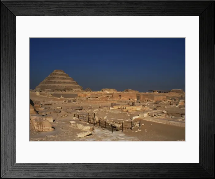 Framed Print : Egypt. Saqqara necropolis. The Pyramid of Djoser (Zoser) or Framed Print : Egypt. Saqqara necropolis. The Pyramid of Djoser (Zoser) or