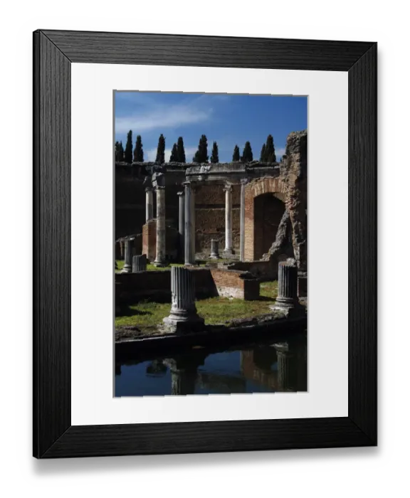 Framed Print : Hadrians Villa. Maritime Theatre. 2nd century. Italy Framed Print : Hadrians Villa. Maritime Theatre. 2nd century. Italy
