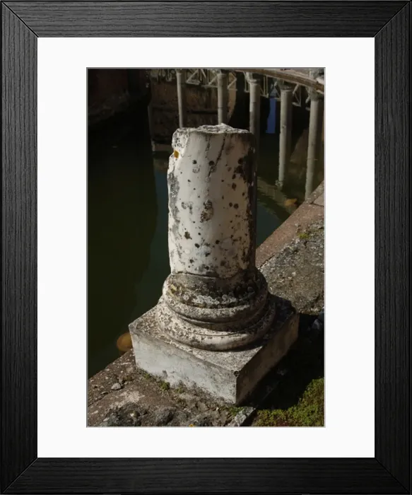 Framed Print : Hadrians Villa. Maritime Theatre. Column. 2nd century. Ital Framed Print : Hadrians Villa. Maritime Theatre. Column. 2nd century. Ital