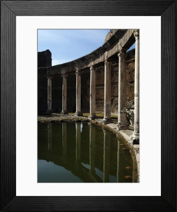Framed Print : Hadrians Villa. Maritime Theatre. 2nd century. Italy Framed Print : Hadrians Villa. Maritime Theatre. 2nd century. Italy