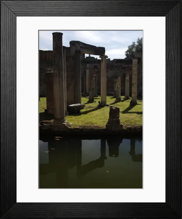 Framed Print : Hadrians Villa. Maritime Theatre. 2nd century. Italy Framed Print : Hadrians Villa. Maritime Theatre. 2nd century. Italy