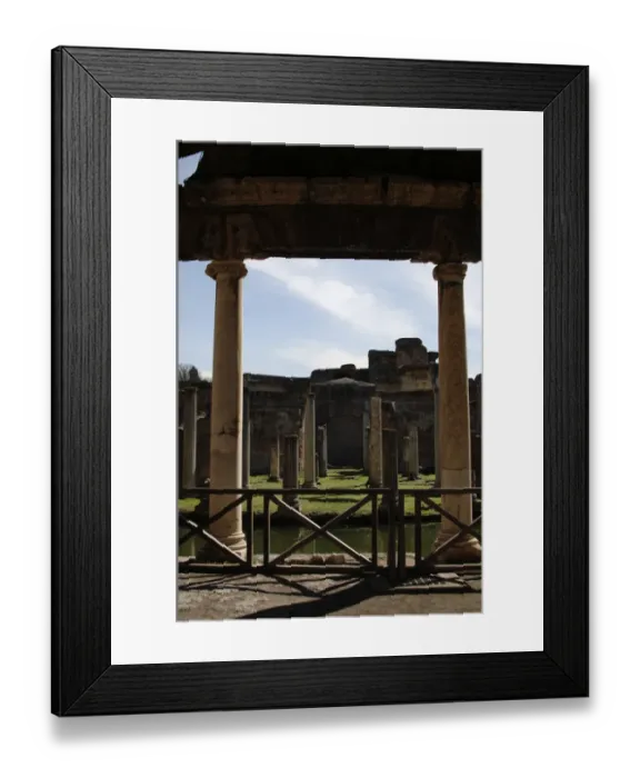 Framed Print : Hadrians Villa. Maritime Theatre. 2nd century. Italy Framed Print : Hadrians Villa. Maritime Theatre. 2nd century. Italy