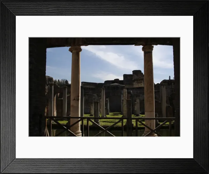 Framed Print : Hadrians Villa. Maritime Theatre. 2nd century. Italy Framed Print : Hadrians Villa. Maritime Theatre. 2nd century. Italy