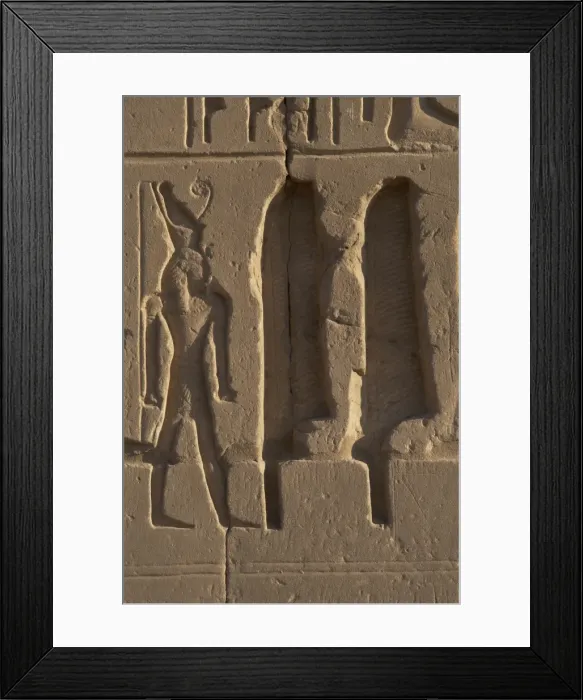 Framed Print : Egyptian Art. Karnak. Relief with two rushes Framed Print : Egyptian Art. Karnak. Relief with two rushes