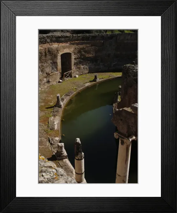 Framed Print : Hadrians Villa. Maritime Theatre. 2nd century. Italy Framed Print : Hadrians Villa. Maritime Theatre. 2nd century. Italy