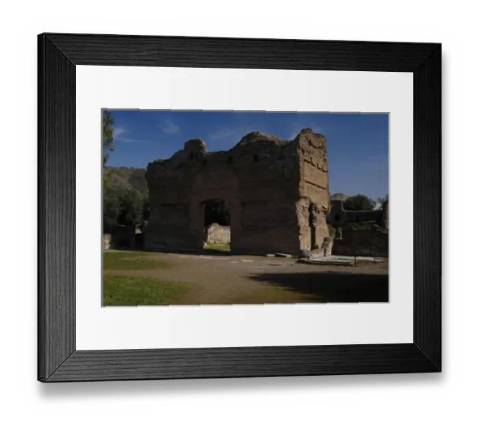 Framed Print : Hadrians Villa. The Palace. 2nd century. Italy Framed Print : Hadrians Villa. The Palace. 2nd century. Italy