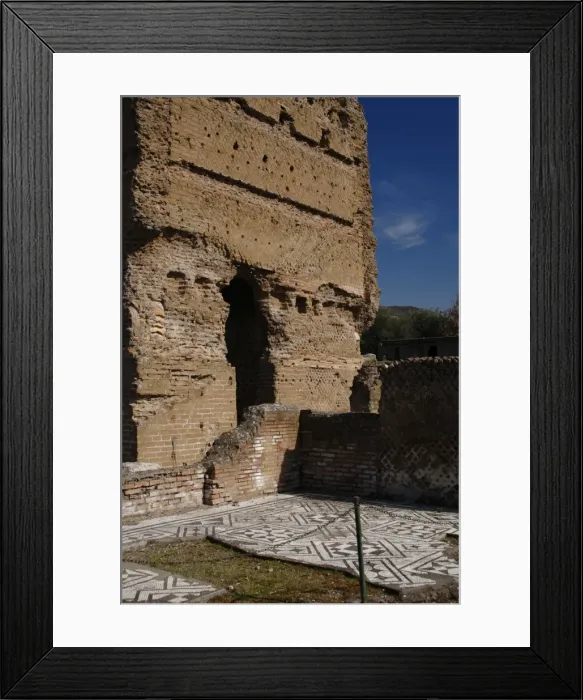 Framed Print : Hadrians Villa. The Palace. 2nd century. Italy Framed Print : Hadrians Villa. The Palace. 2nd century. Italy