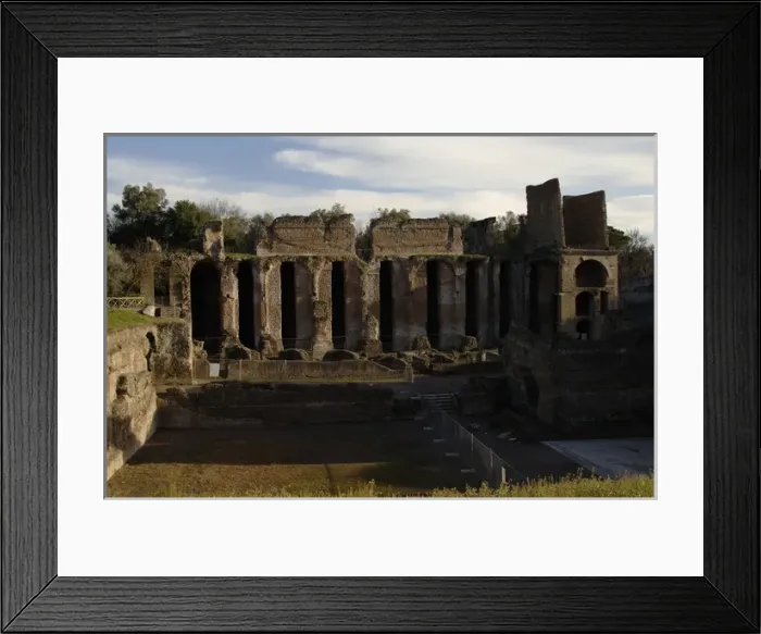 Framed Print : Hadrians Villa. 2nd century. Praetorium. Italy Framed Print : Hadrians Villa. 2nd century. Praetorium. Italy
