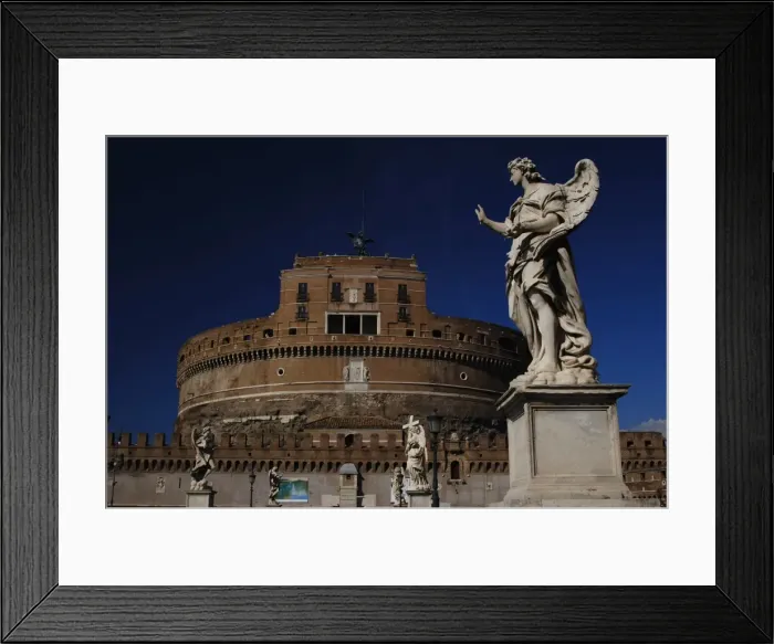 Framed Print : Mausoleum of emperor Hadrian or Castle Sant Angelo. Rome Framed Print : Mausoleum of emperor Hadrian or Castle Sant Angelo. Rome