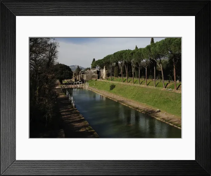 Framed Print : Hadrians Villa. The Canopus. 2nd century. Italy Framed Print : Hadrians Villa. The Canopus. 2nd century. Italy