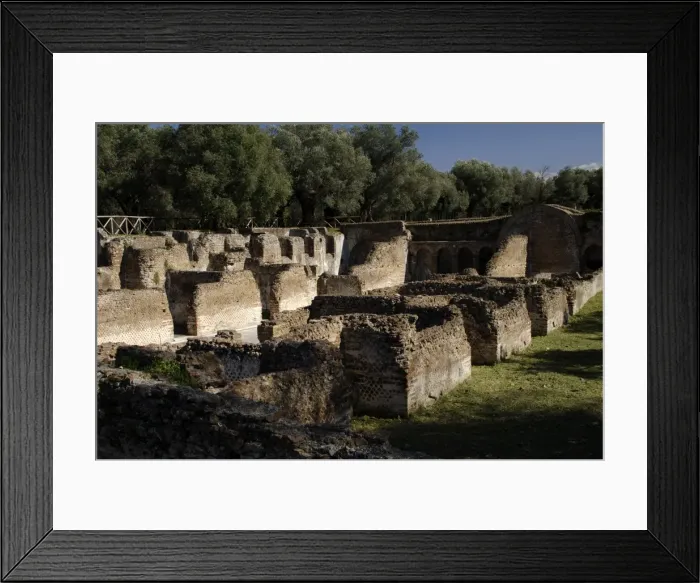 Framed Print : Hadrians Villa. Hospitalia. 2nd century. Italy Framed Print : Hadrians Villa. Hospitalia. 2nd century. Italy