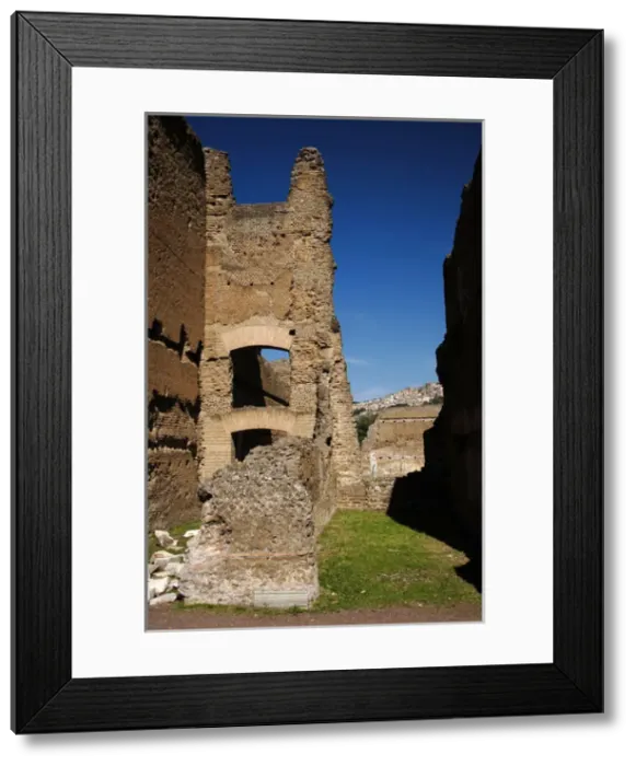Framed Print : Hadrians Villa. The Palace. 2nd century. Italy Framed Print : Hadrians Villa. The Palace. 2nd century. Italy