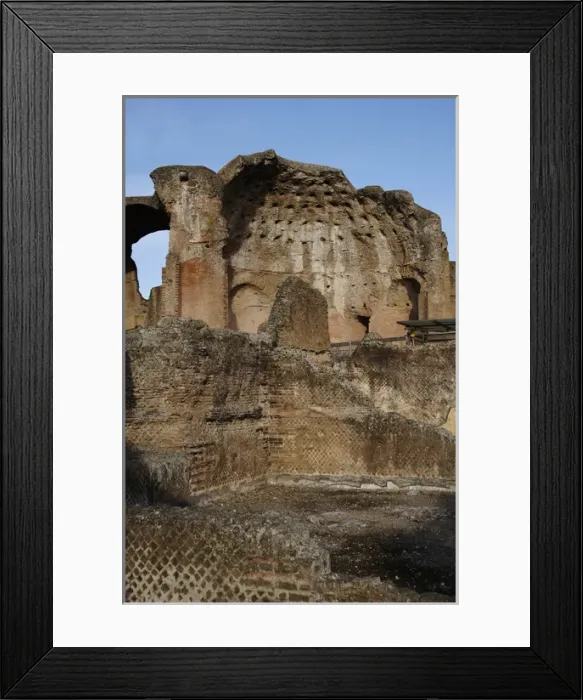 Framed Print : Hadrians Villa. The Heliocaminus Baths. 2nd century. Italy Framed Print : Hadrians Villa. The Heliocaminus Baths. 2nd century. Italy