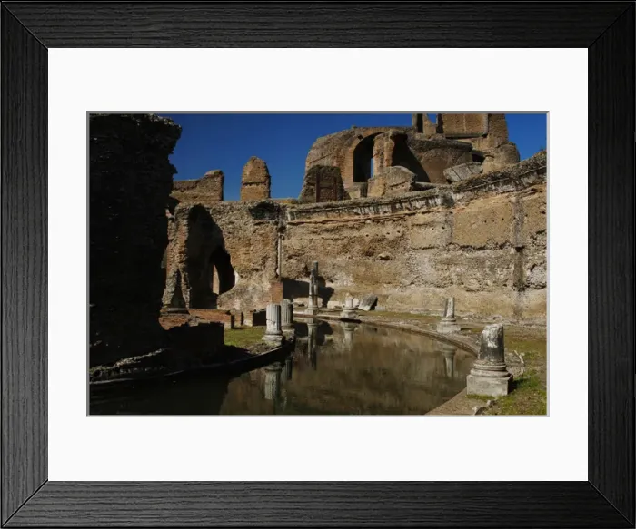 Framed Print : Hadrians Villa. Maritime Theatre. 2nd century. Italy Framed Print : Hadrians Villa. Maritime Theatre. 2nd century. Italy