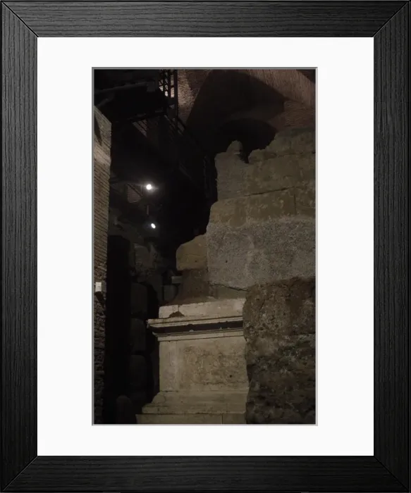 Framed Print : Roman Art. The Temple of Veiovis. 2nd century B. C. Ruins. Ca Framed Print : Roman Art. The Temple of Veiovis. 2nd century B. C. Ruins. Ca