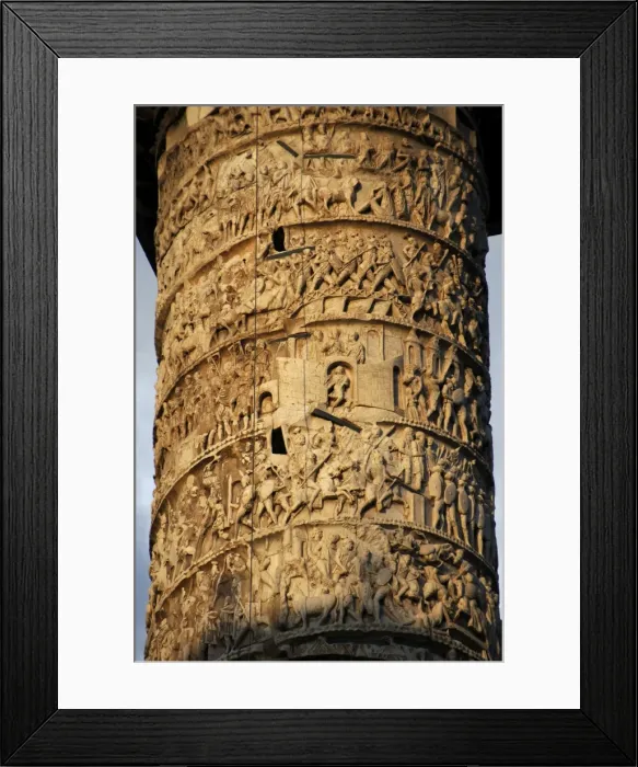 Framed Print : The Column of Marcus Aurelius. Piazza Colonna. Rome. Italy Framed Print : The Column of Marcus Aurelius. Piazza Colonna. Rome. Italy