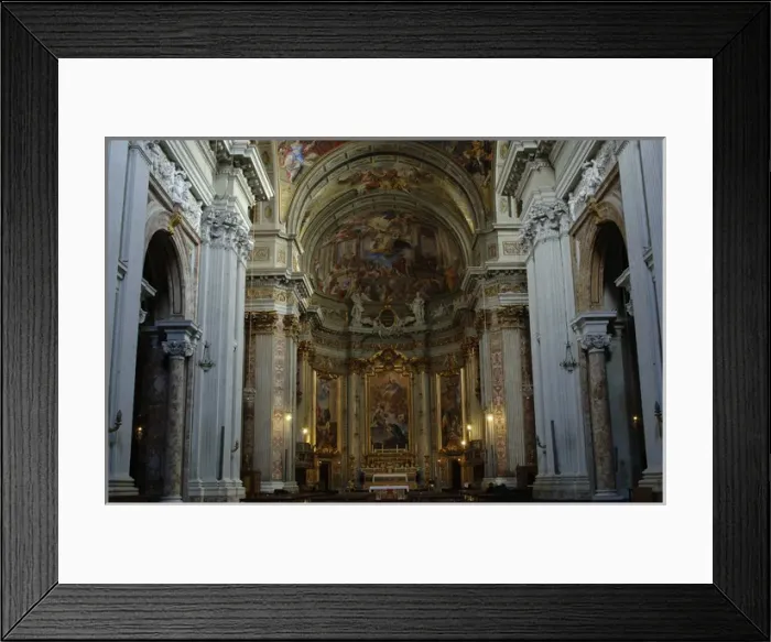 Framed Print : Italy. Rome. The Church of St. Ignatius of Loyola at Campus Framed Print : Italy. Rome. The Church of St. Ignatius of Loyola at Campus