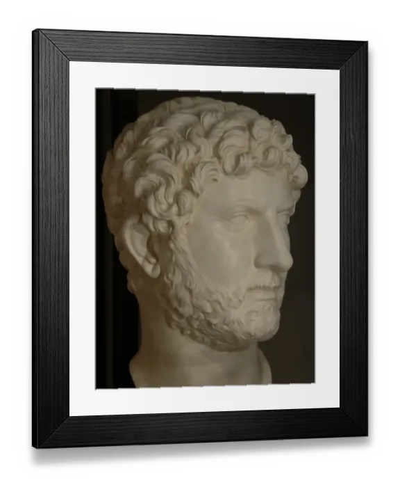 Framed Print : Publio Aelio Hadrian (76-138). Roman Emperor (117-138). Bust Framed Print : Publio Aelio Hadrian (76-138). Roman Emperor (117-138). Bust