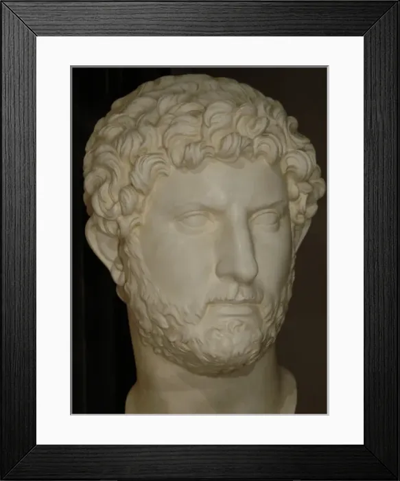 Framed Print : Publio Aelio Hadrian (76-138). Roman Emperor (117-138). Bust Framed Print : Publio Aelio Hadrian (76-138). Roman Emperor (117-138). Bust