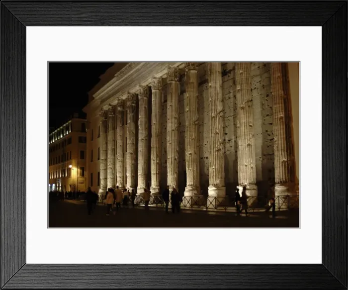 Framed Print : Italy. Rome. Temple of Hadrian or Hadrianeum. Year 145. Nigh Framed Print : Italy. Rome. Temple of Hadrian or Hadrianeum. Year 145. Nigh
