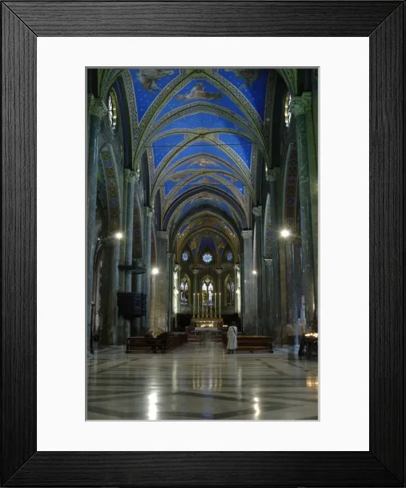 Framed Print : Gothic Art. Italy. Saint Mary above Minerva. Interior. Rome Framed Print : Gothic Art. Italy. Saint Mary above Minerva. Interior. Rome