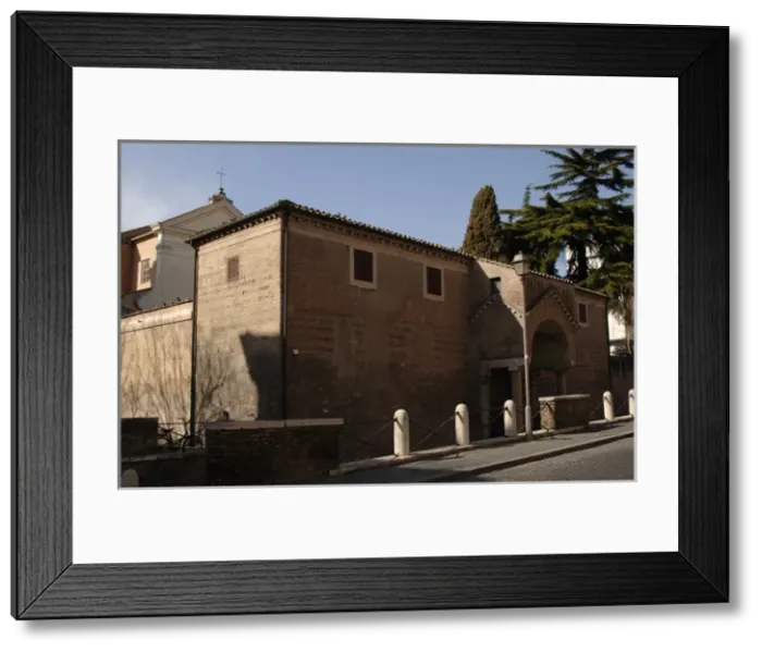 Framed Print : Italy. Rome. The Basilica of Saint Clement. Exterior Framed Print : Italy. Rome. The Basilica of Saint Clement. Exterior