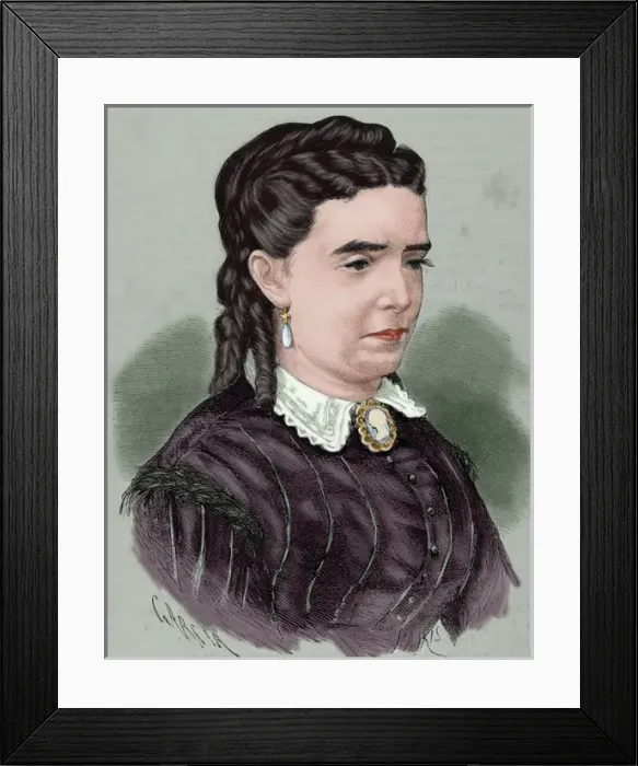Framed Print : Marquisse of Castillejo. Engraving. Colored Framed Print : Marquisse of Castillejo. Engraving. Colored