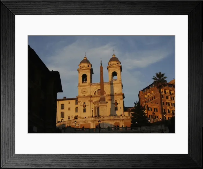 Framed Print : Italy. Rome. The church of the Santissima Trinita dei Monti Framed Print : Italy. Rome. The church of the Santissima Trinita dei Monti