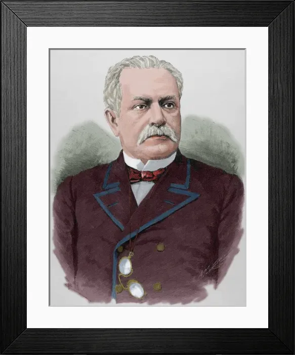 Framed Print : Placido Jove Hevia (1823-1909). Political, poet and diploma Framed Print : Placido Jove Hevia (1823-1909). Political, poet and diploma