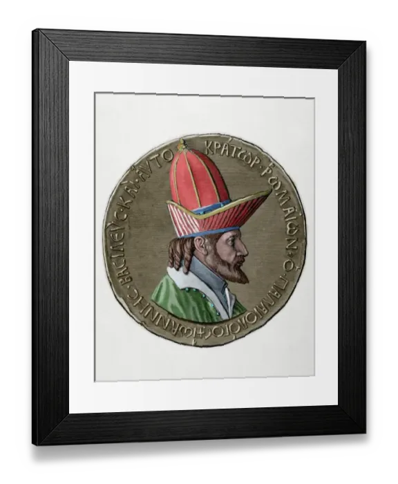 Framed Print : John VIII Palaiologos (1392-1448). Penultimate reigning Byza Framed Print : John VIII Palaiologos (1392-1448). Penultimate reigning Byza
