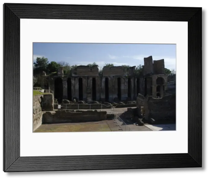Framed Print : Hadrians Villa. 2nd century. Praetorium. Italy Framed Print : Hadrians Villa. 2nd century. Praetorium. Italy