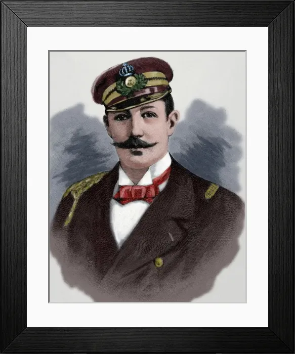 Framed Print : George I of Greece (1845-1913). Colored engraving Framed Print : George I of Greece (1845-1913). Colored engraving