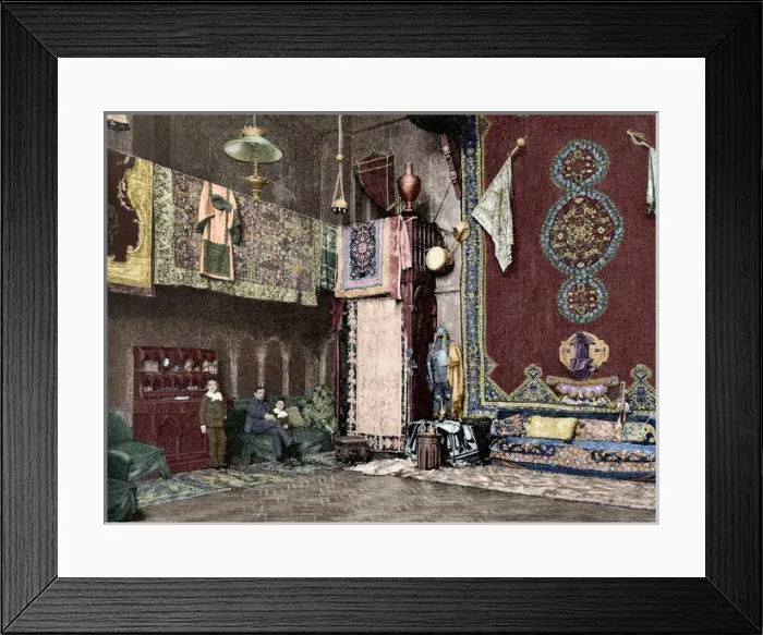 Framed Print : Workshop of french painter Benjamin Constant (1845-1902). En Framed Print : Workshop of french painter Benjamin Constant (1845-1902). En