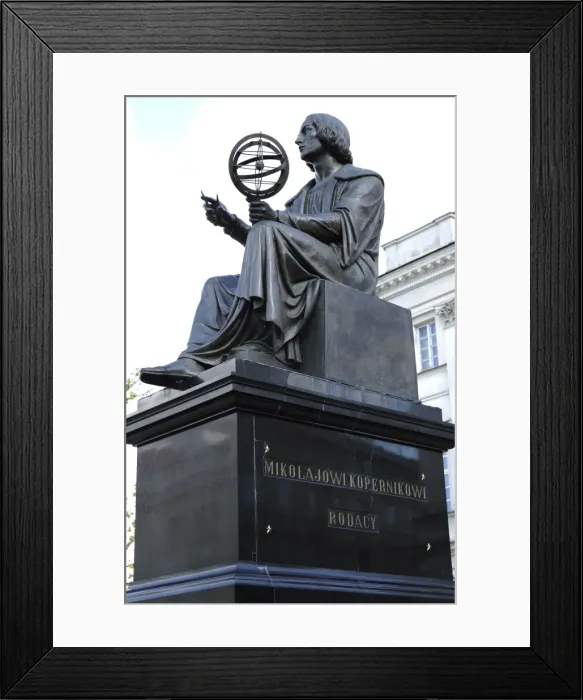 Framed Print : Statue of Nicolaus Copernicus (1473-1543) by Thorvaldsen (17 Framed Print : Statue of Nicolaus Copernicus (1473-1543) by Thorvaldsen (17
