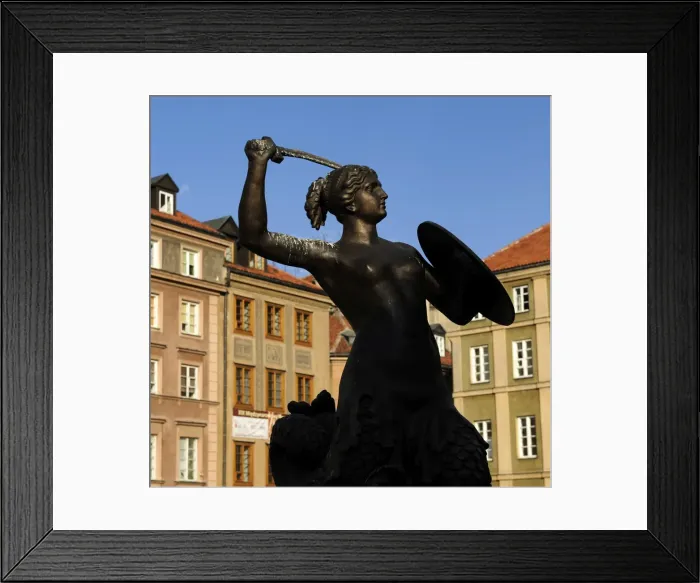 Framed Print : Warsaw Mermaid, 1855, by Konstanty Hegel (1799-1876). Poland Framed Print : Warsaw Mermaid, 1855, by Konstanty Hegel (1799-1876). Poland