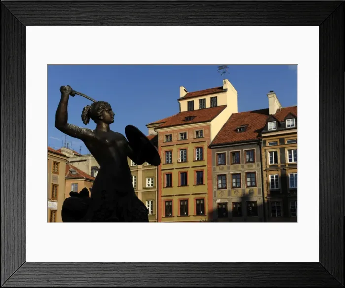 Framed Print : Warsaw Mermaid, 1855, by Konstanty Hegel (1799-1876). Poland Framed Print : Warsaw Mermaid, 1855, by Konstanty Hegel (1799-1876). Poland