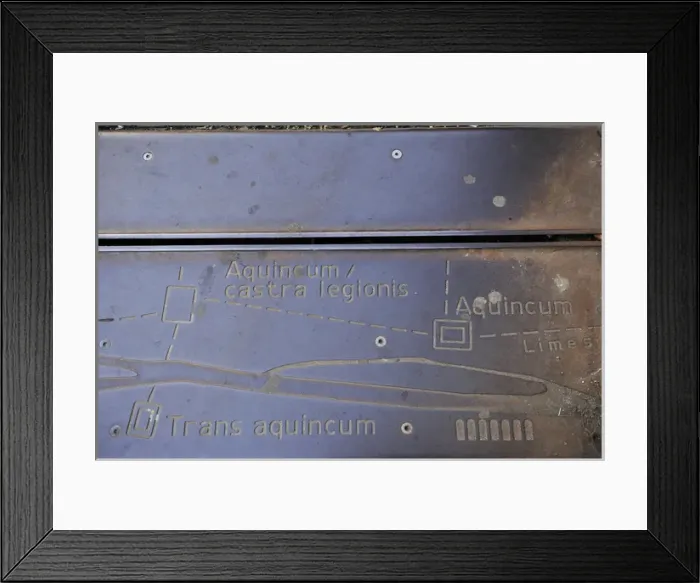 Framed Print : Utrecht. Line indicating the old route of the Roman city wal Framed Print : Utrecht. Line indicating the old route of the Roman city wal