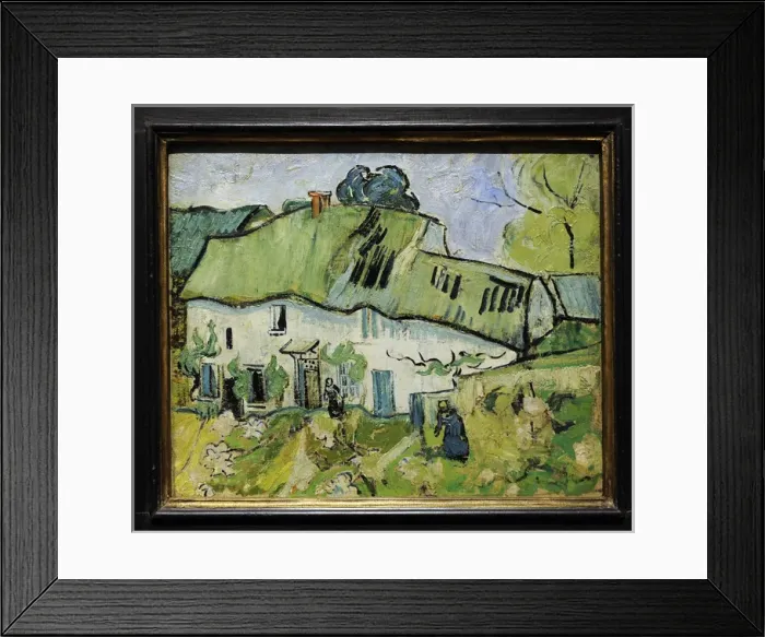 Framed Print : Farm Cottage, 1890, by Vincent van Gogh (1853-1890) Framed Print : Farm Cottage, 1890, by Vincent van Gogh (1853-1890)
