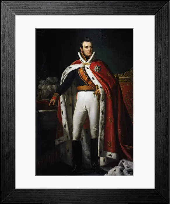 Framed Print : Portrait of William I (1772-1843), 1819, by Joseph Paelinck Framed Print : Portrait of William I (1772-1843), 1819, by Joseph Paelinck