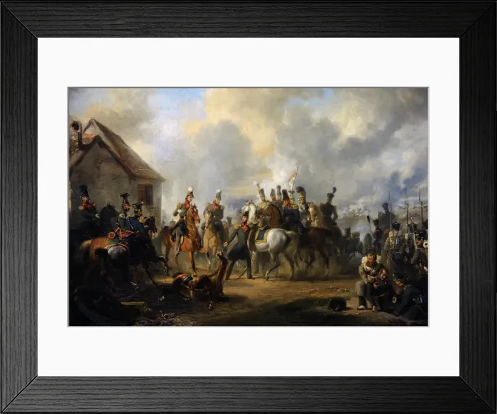 Framed Print : The Battle of Bautersem during the Ten Days Campaign, 1833 Framed Print : The Battle of Bautersem during the Ten Days Campaign, 1833