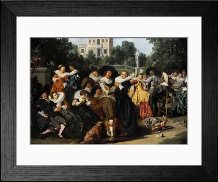 Framed Print : The Fete Champetre, 1627, by Dirck Hals (1591-1656) Framed Print : The Fete Champetre, 1627, by Dirck Hals (1591-1656)
