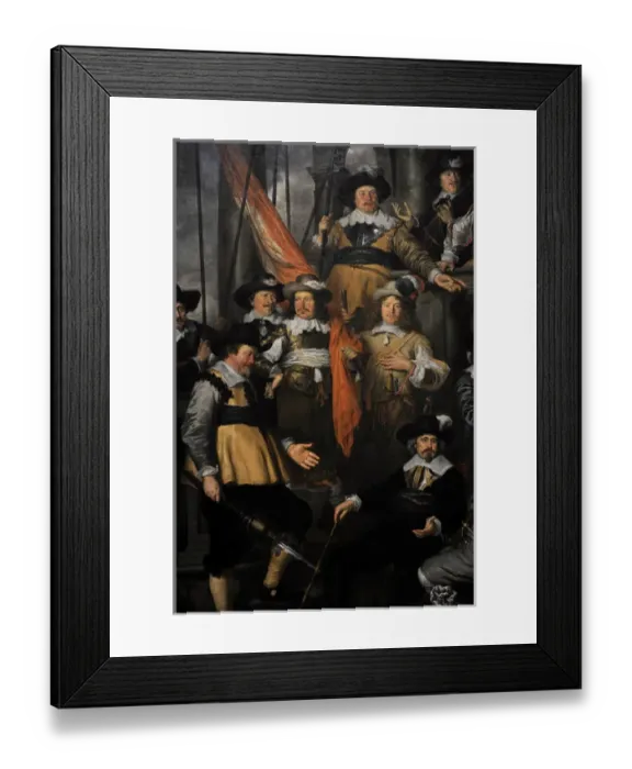 Framed Print : Militia Company of District XVIII under the Command of Capta Framed Print : Militia Company of District XVIII under the Command of Capta