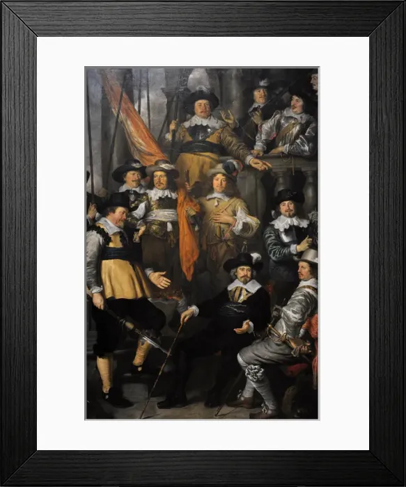 Framed Print : Militia Company of District XVIII under the Command of Capta Framed Print : Militia Company of District XVIII under the Command of Capta