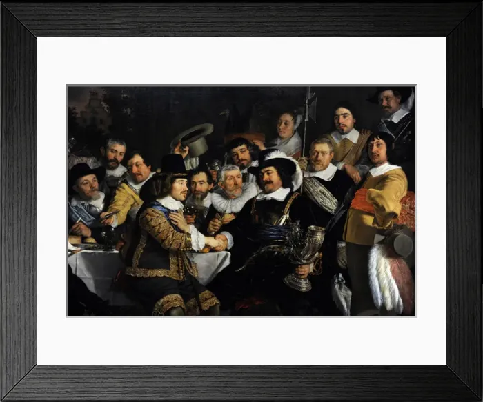 Framed Print : Banquet of the Amsterdam Civic Guard in Celebration of the P Framed Print : Banquet of the Amsterdam Civic Guard in Celebration of the P