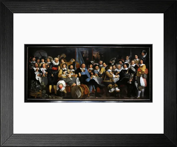 Framed Print : Banquet of the Amsterdam Civic Guard in Celebration of the P Framed Print : Banquet of the Amsterdam Civic Guard in Celebration of the P