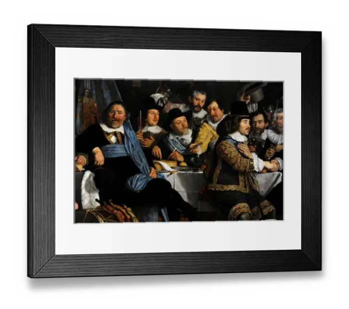 Framed Print : Banquet of the Amsterdam Civic Guard in Celebration of the P Framed Print : Banquet of the Amsterdam Civic Guard in Celebration of the P