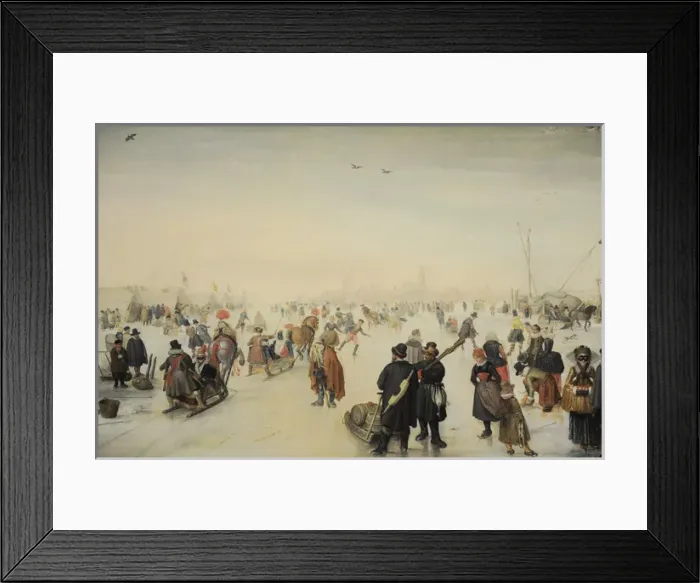 Framed Print : Enjoying the Ice near a Town, c. 1620, by Hendrick Avercamp Framed Print : Enjoying the Ice near a Town, c. 1620, by Hendrick Avercamp