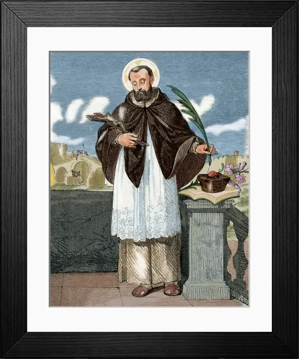 Framed Print : John of Nepomuk (1345-1393). National saint of the Czech Re Framed Print : John of Nepomuk (1345-1393). National saint of the Czech Re