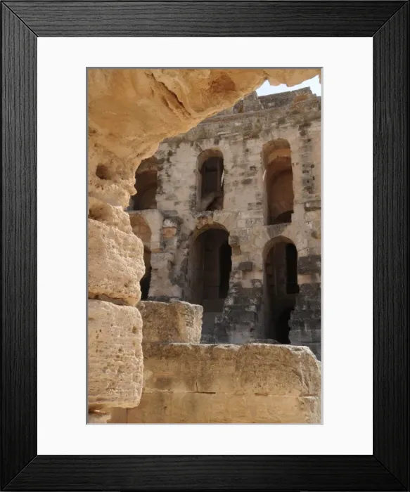 Framed Print : Tunisia. Roman Art. Amphitheatre of Djem Framed Print : Tunisia. Roman Art. Amphitheatre of Djem